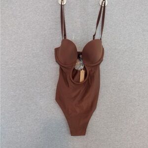 SKIMS Cocoa Plunge Shapewear